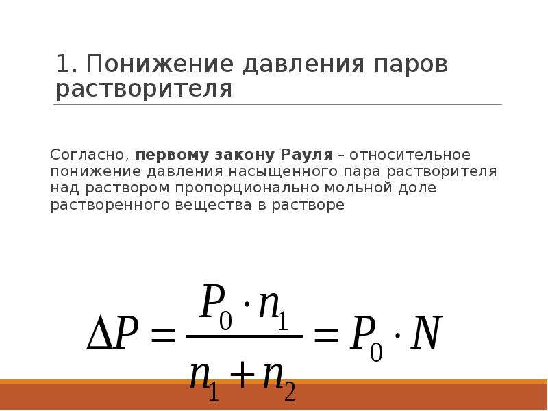 Термодинамика растворения