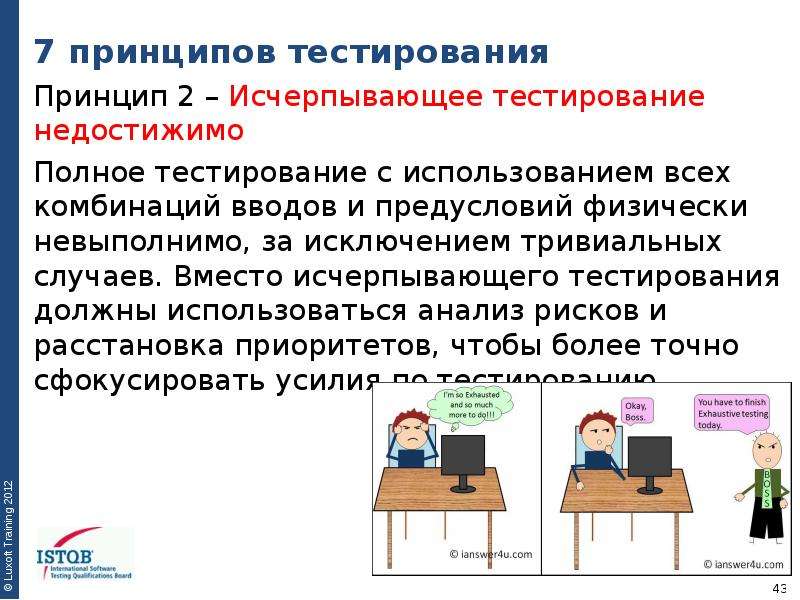 Тестирование исключений