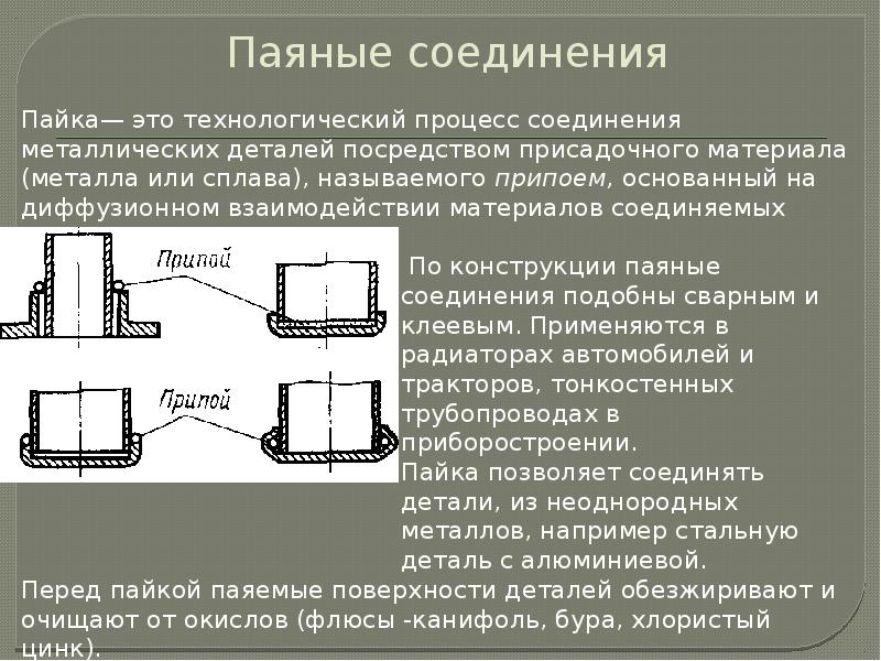 Соединение метал деталей