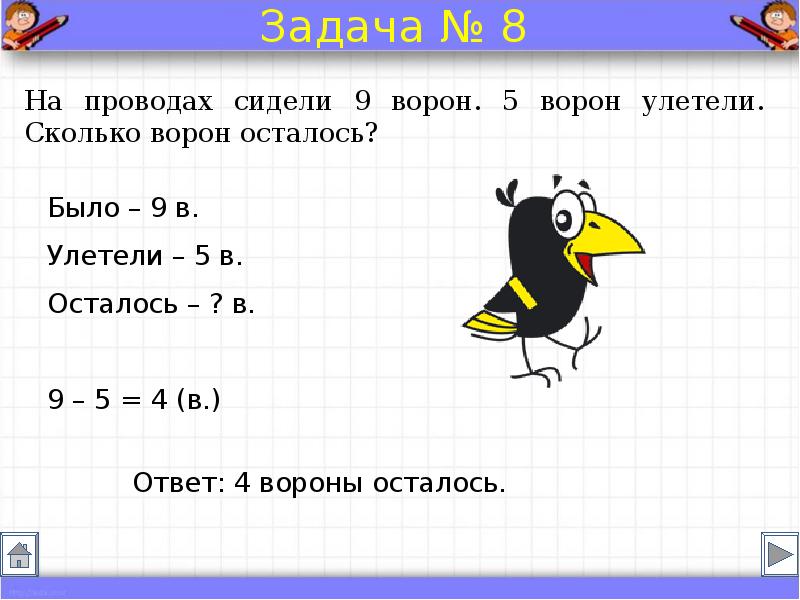 Включи задания. Памяти по краткой записи в 1 классе. Краткая запись задачи на спектакле в школьном зале дети. У Пети в коробке было 6 - запись задачи. У Пети было 6 фломастеров.