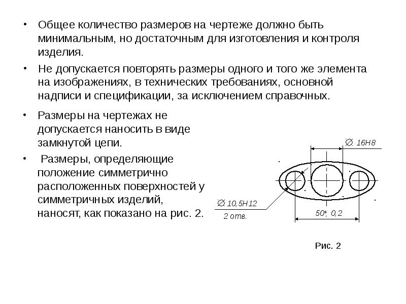 Какие правила стандартов применяют для уменьшения количества изображений на чертеже