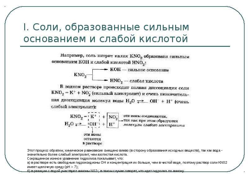 Образованной слабой кислотой и слабым основанием. Соли образованные сильным основанием и слабой кислотой. Соли образованные сильным основанием и сильной кислотой. Сильные и слабые кислоты и основания. Соли образованныесильный основанием и сильной кислотой.