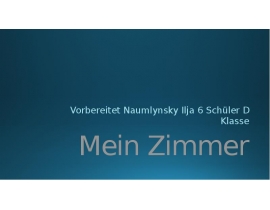 Mein zimmer
