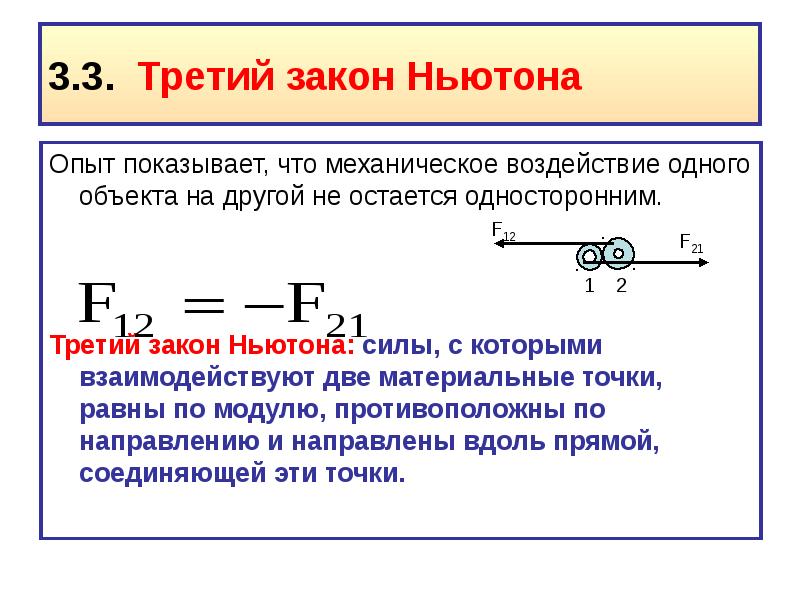 Законы ньютона опыты