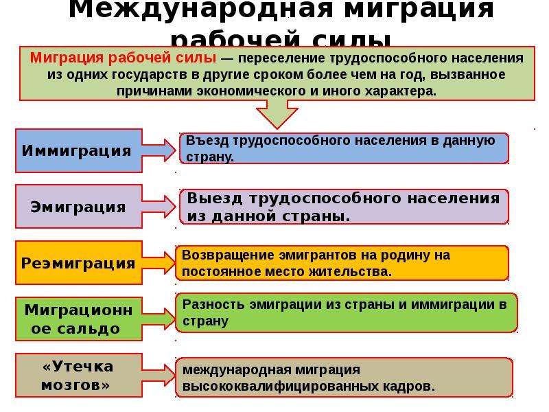 Международное движение рабочей силы презентация