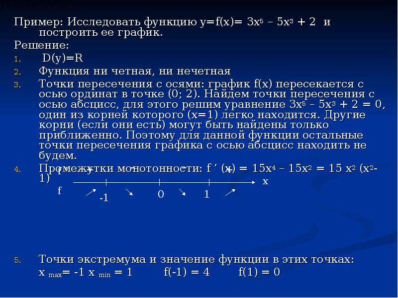 Построить график f x x 5