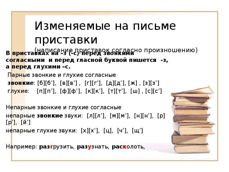 Буквы гласных в приставках. Приставки изменяющиеся на письме. З пишется перед звонкими согласными. Парные согласные в приставках. Приставки на звонкие и глухие согласные.