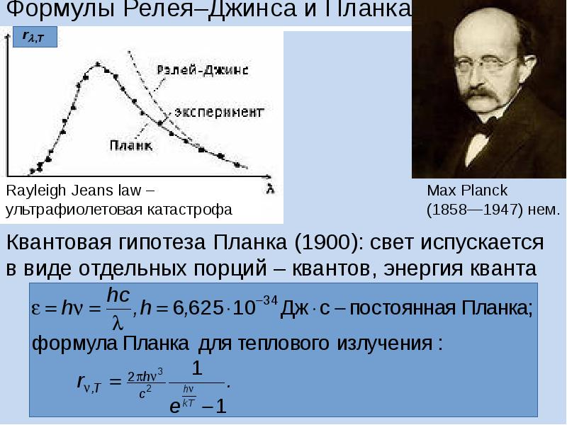 Формула планка энергия кванта