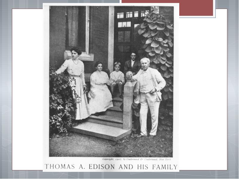 Включи edison family. Томас Алва Эдисон семья. Родители Томаса Эдисона. Томас Эдисон ребенок. Томас Эдисон с женой.