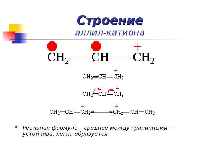 Устойчивость катиона. Строение аллильного катиона. Аллильный радикал строение. Аллил радикал формула. Винил аллил.