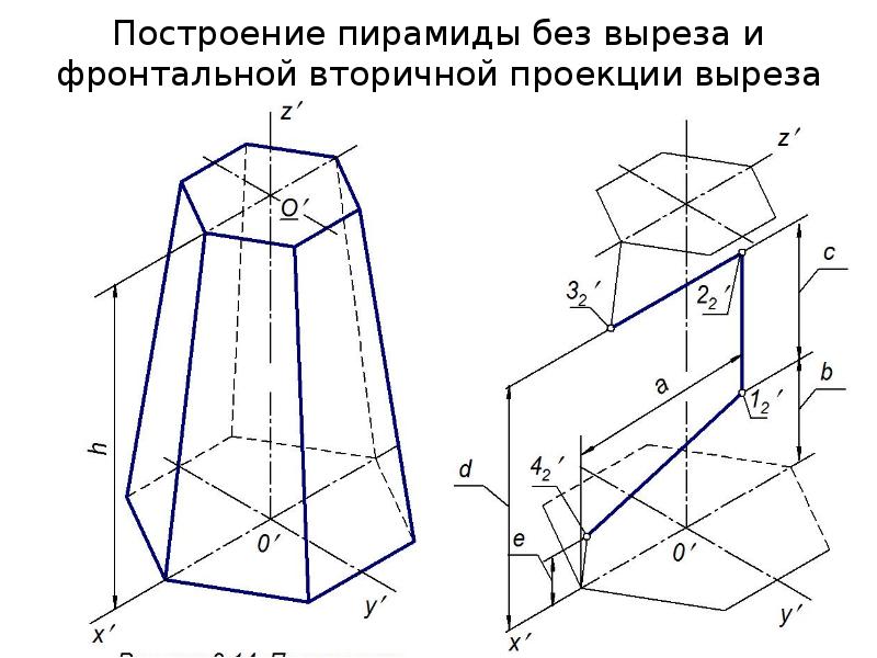 Призма усеченная чертеж в инженерной графике