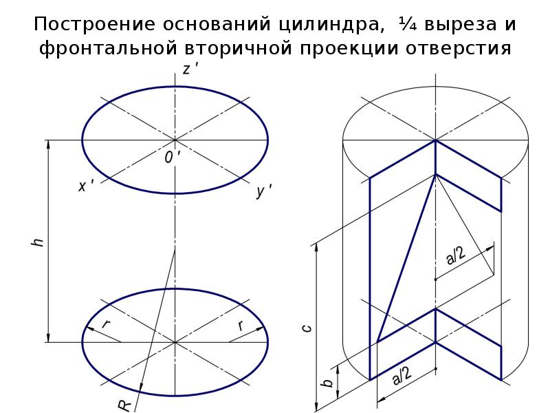 Основание начертить