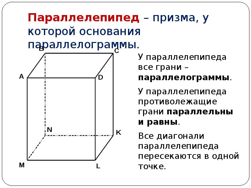 Виды параллелепипедов. Призма с основанием параллелепипеда. Основные понятия параллелепипеда и Призмы. Прямоугольный параллелепипед это Призма. Четырехугольная Призма не параллелепипед.
