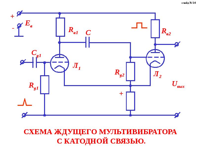 Ждущий мультивибратор на операционном усилителе схема