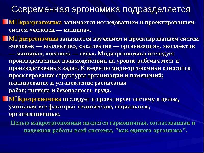 Презентация эргономика офиса