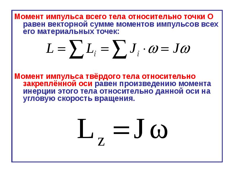 Момент импульса земли