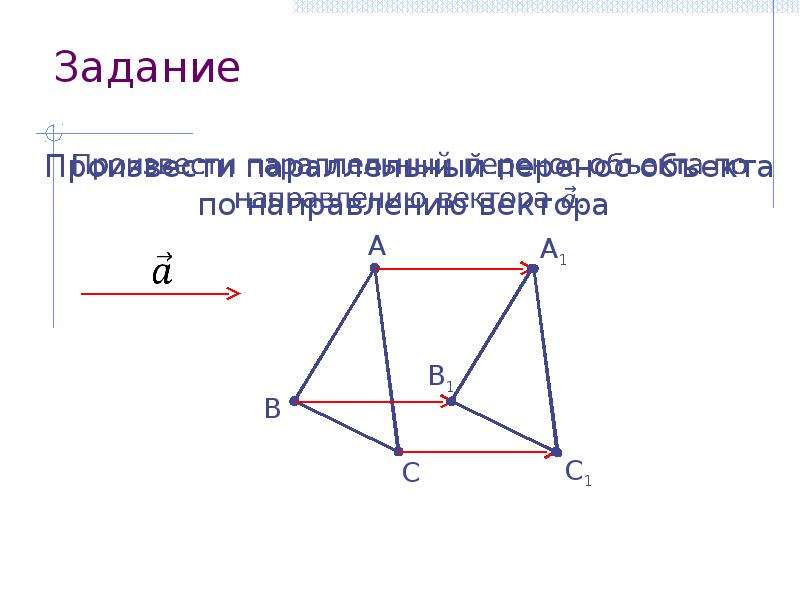 Параллельный перенос куба