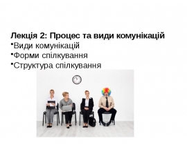Процес та види комунікацій