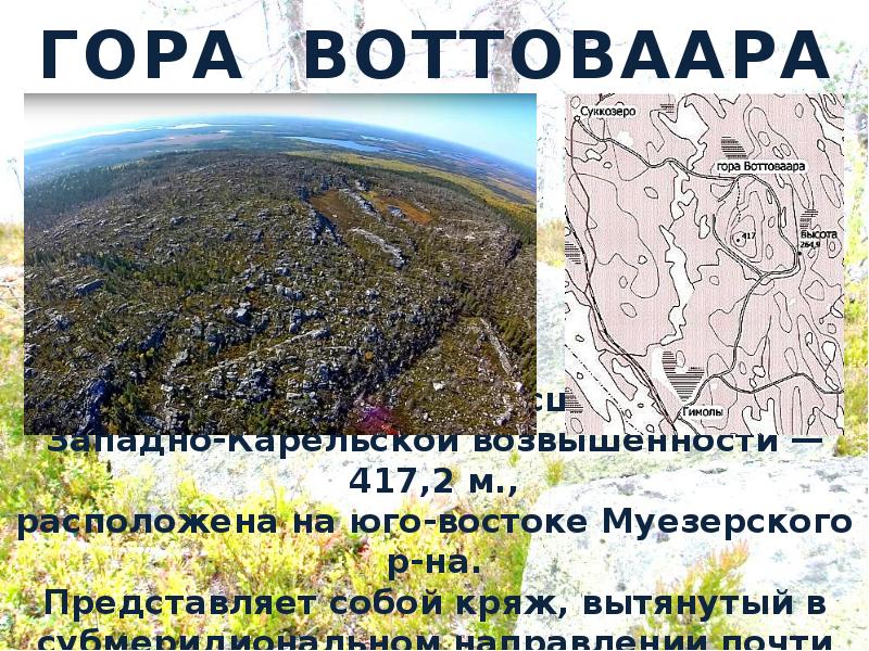 Горы воттоваара карта