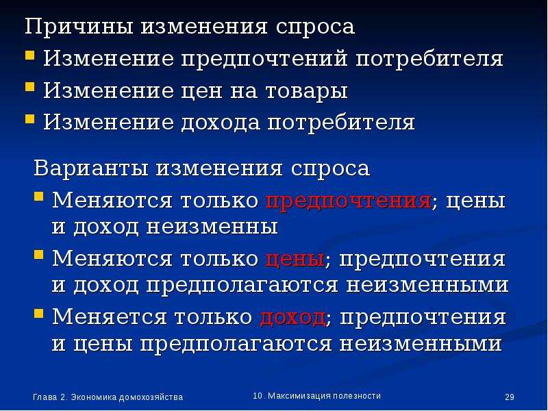 Причины спроса. Причины изменения спроса включают изменение. Основные причины изменений спроса;. Причины изменения спроса и предложения.