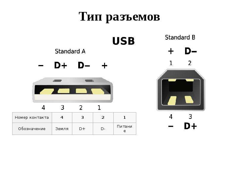 Виды usb разъемов фото