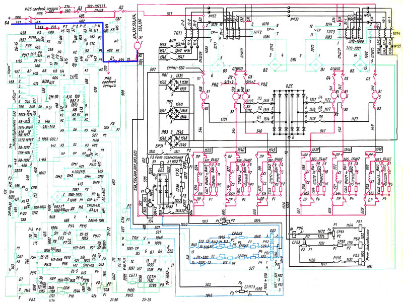Схема цепей управления 2тэ10м - 98 фото