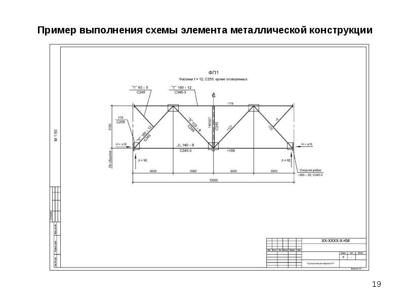 Подстропильная ферма чертеж