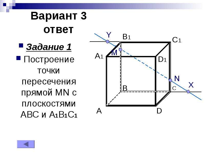 По рисунку 9 назовите точки лежащие в плоскостях