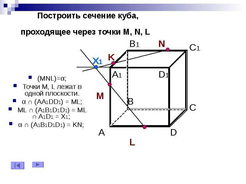 Построение сечений 10 класс на готовых чертежах