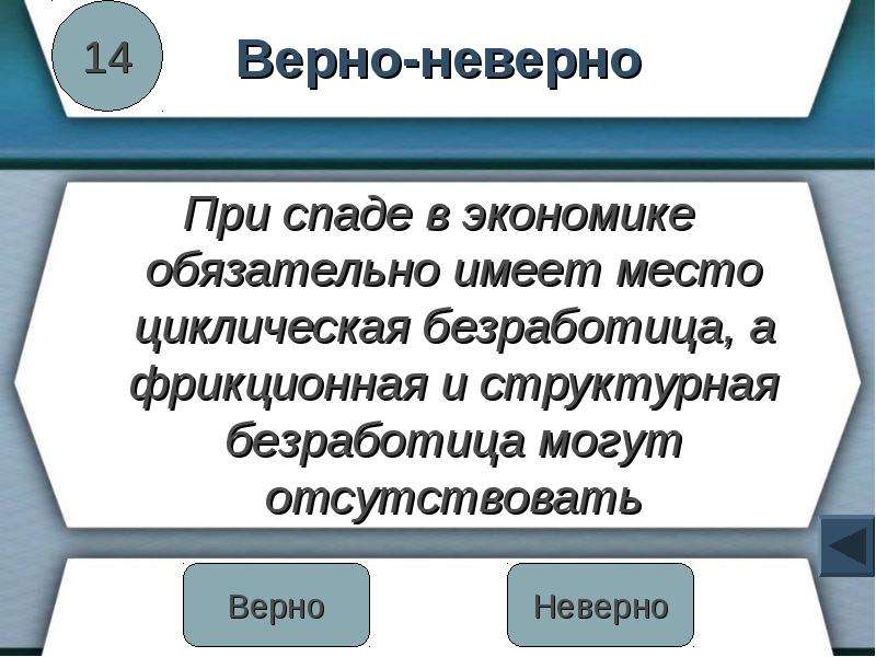 Верно не верно экономика. Безработица при спаде экономики. Сокращение производства при безработице. При спаде в экономике обязательно имеет место какая безработица. Основные элементы фрикционной безработицы спад в экономике.