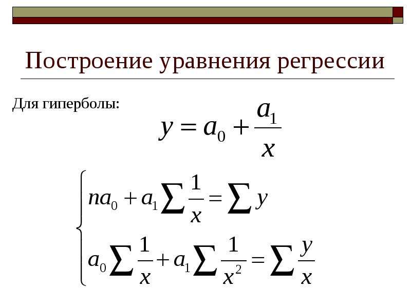 Система уравнений регрессии