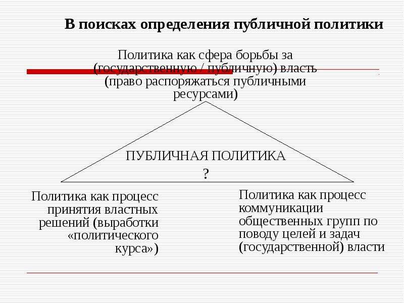 Публичная политика определение