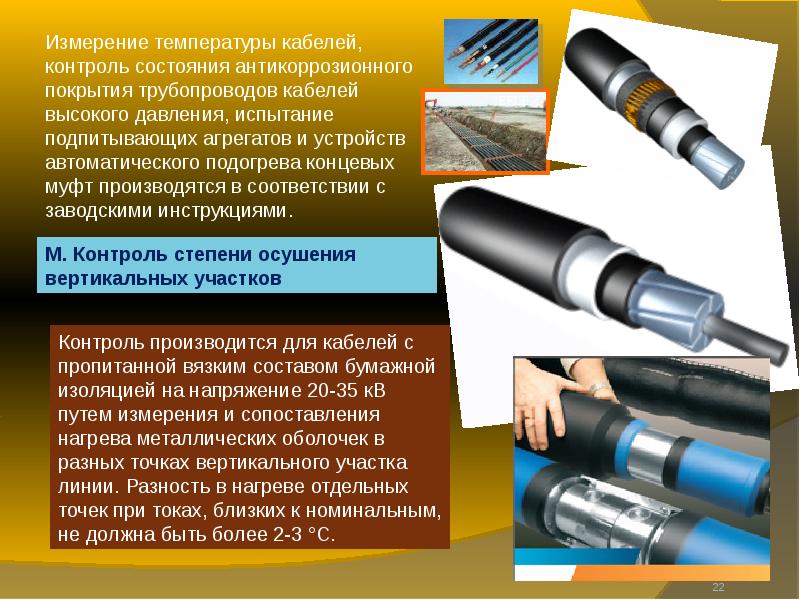 Технологическая карта на испытание кабельных линий