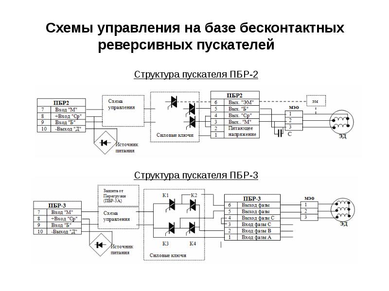 Пбр 2м схема подключения с мэо