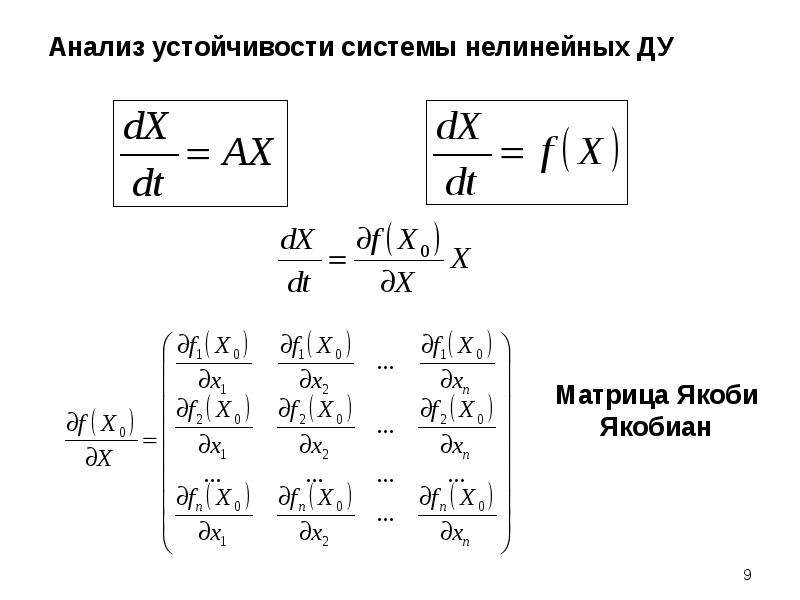 Анализ устойчивости