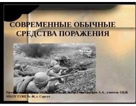 Современные обычные средства поражения