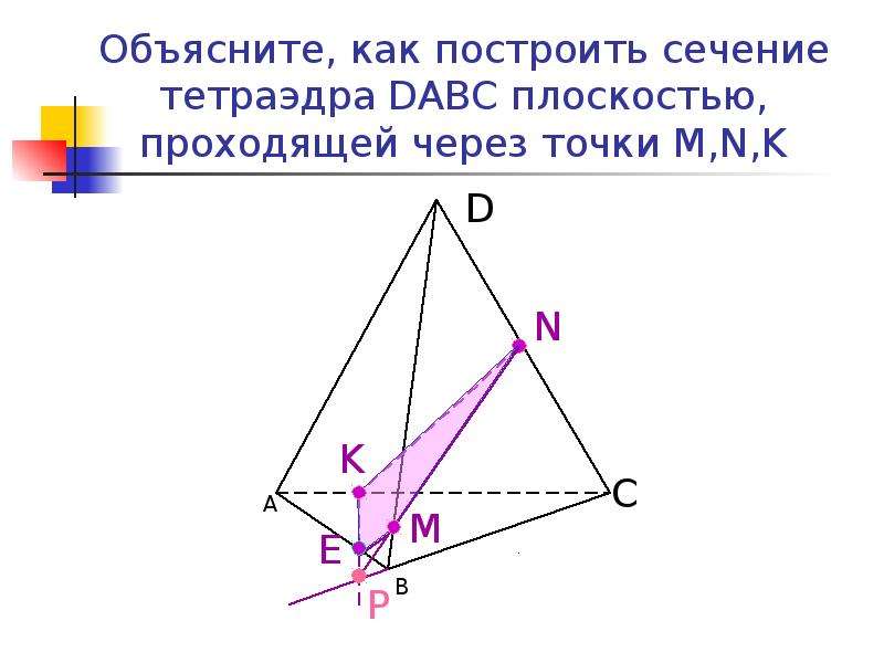 Постройте сечение тетраэдра dabc плоскостью проходящей. Объясните как построить сечение тетраэдра DABC плоскостью. Построить сечение тетраэдра плоскостью проходящей через точки MNK. Постройте сечение тетраэдра DABC плоскостью проходящей через точки m n k. Постройте сечение тетраэдра плоскостью проходящей через точки m n k.