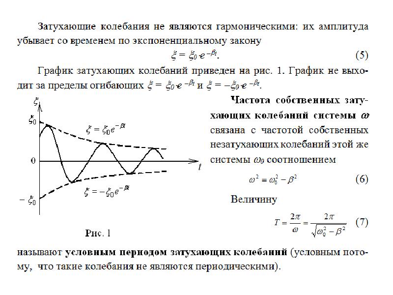 Период затухающих колебаний в колебательном контуре