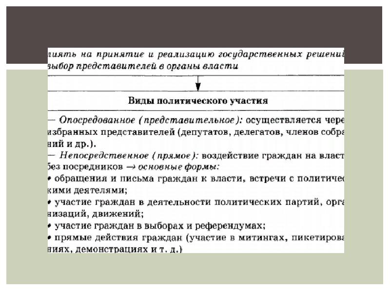 Проект на тему формы участия личности в политической жизни