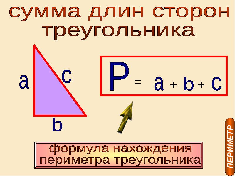 Площадь треугольника формула 4 класса. Периметр треугольника 4 класс формула. Формула нахождения периметра треугольника 3 класс. Формула нахождения периметра треугольника 4 класс. Периметр треугольника 3 класс формула.