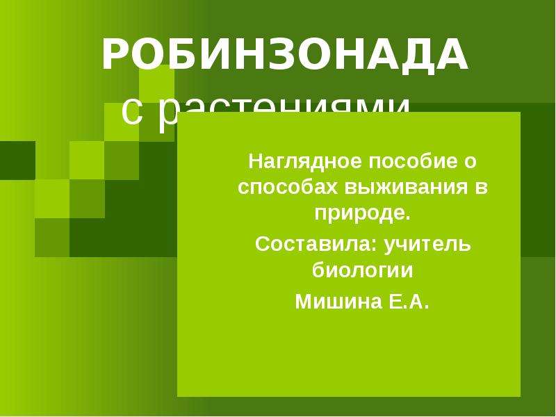 Наглядная презентация это