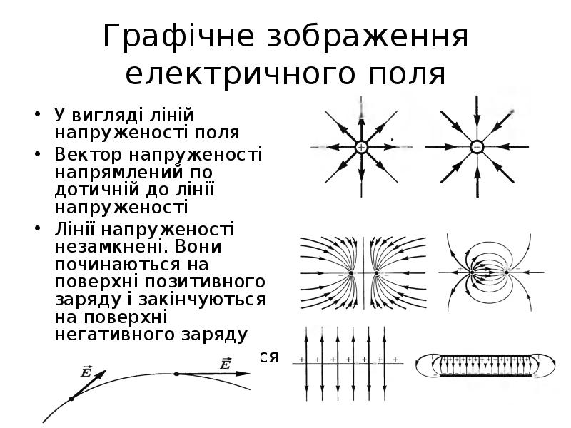 Виды векторного поля. Дотичні до ліній. Оператор векторного поля.