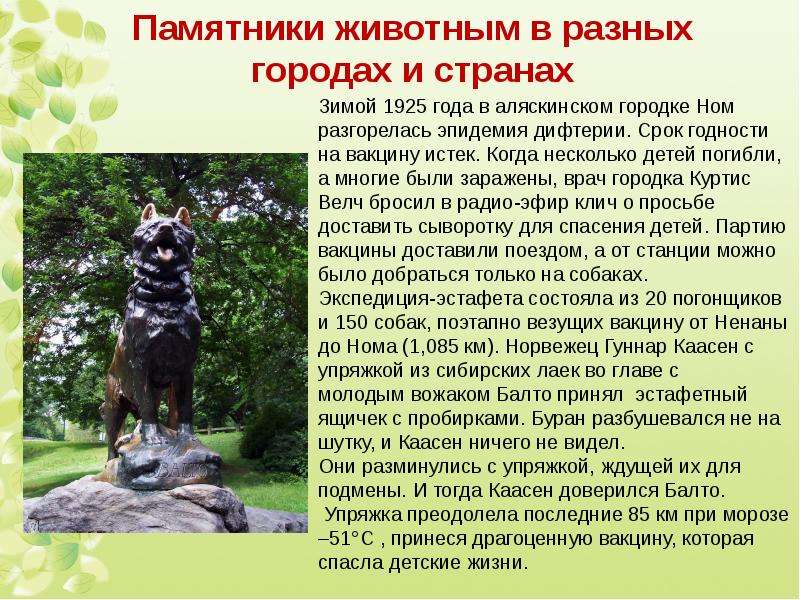 Памятники животным в россии фото и описание презентация