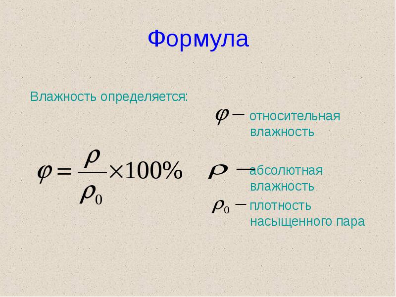 Абсолютная плотность паров