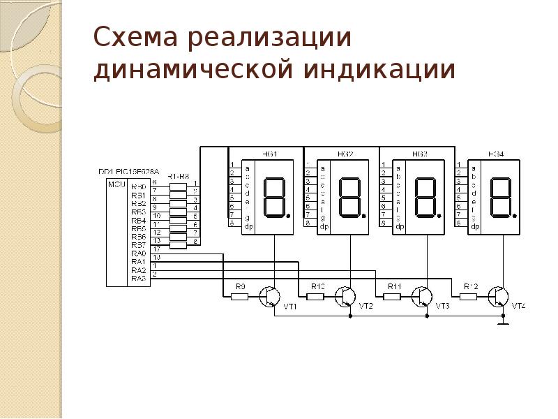 Схема динамической индикации