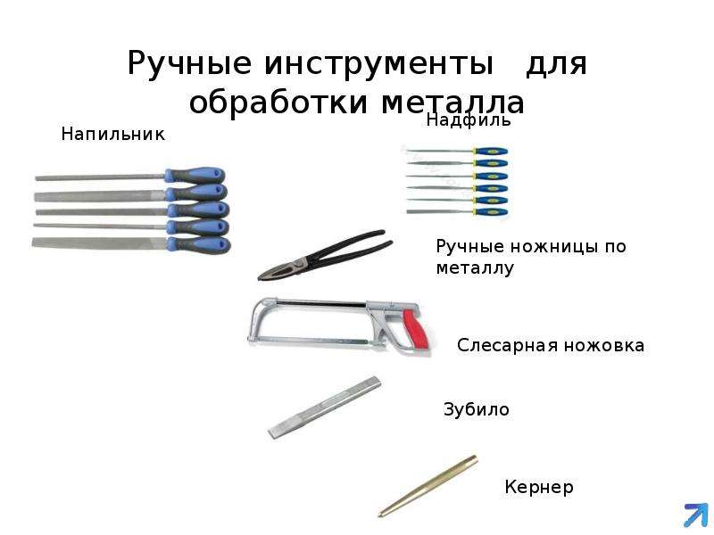 Инструменты для обработки металла