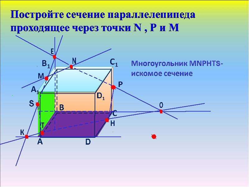 Построение сечений параллелепипеда. Как строить сечения параллелепипеда. Построить сечение параллелепипеда. Правила построения сечений параллелепипеда.