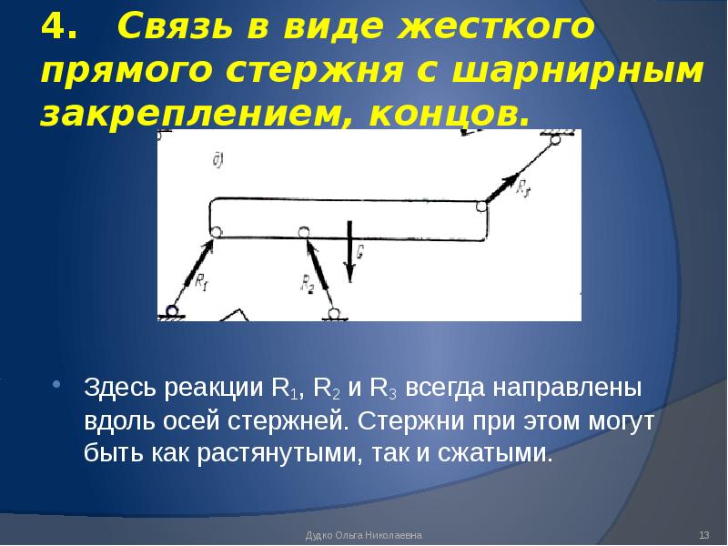 Стержнем называется. Жесткий стержень с шарнирно-закрепленными концами. Реакция связи стержня. Реакция невесомого стержня. Невесомый стержень с шарнирами.