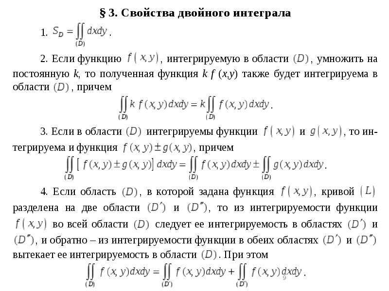 Понятие интеграла презентация