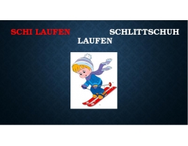 Schi laufen Schlittschuh laufen